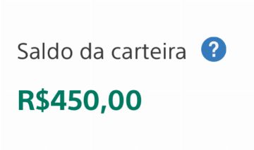 Conta PlayStation com 450 reais de saldo