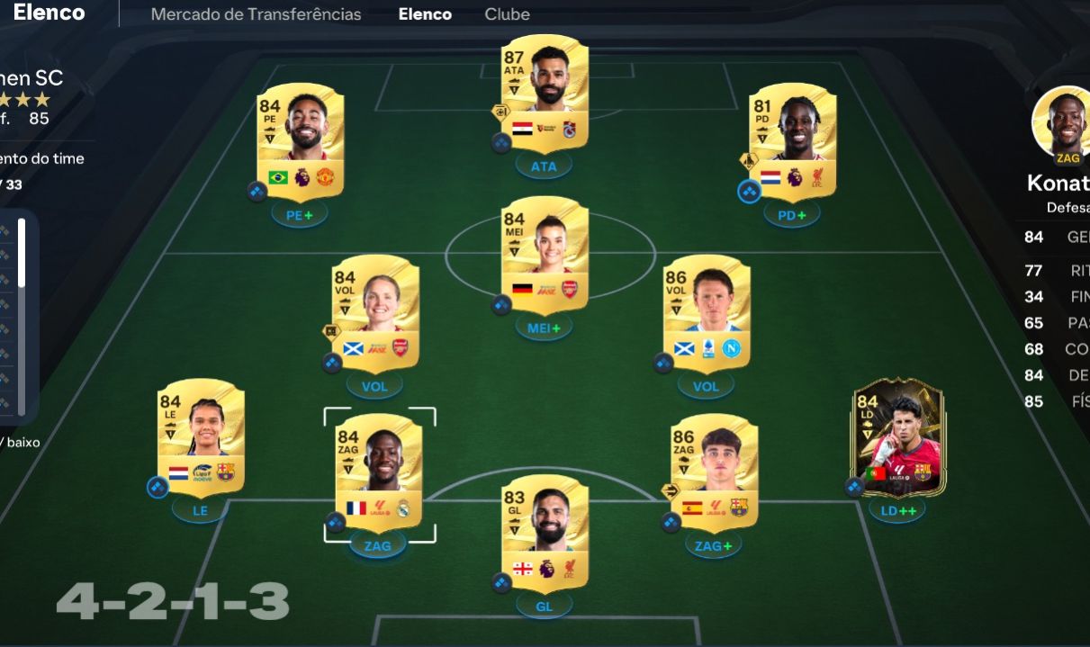 CONTA DE EA FC27 VERSAO ULTIMATE COM 130 K DE COINS MALEN DME.