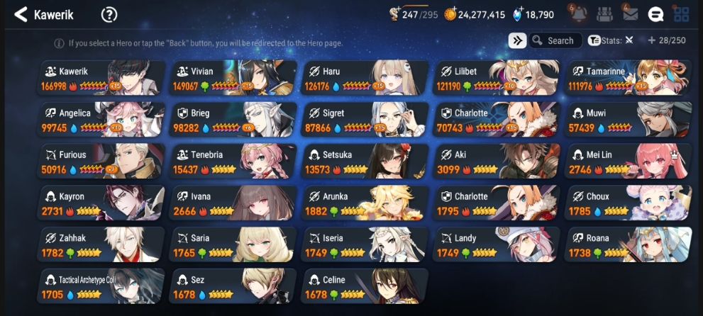 Epic Seven Conta Early Game com Collab CZN, PvE avançado e Recursos