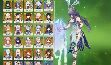CONTA GENSHIN AR 60 COM 34 PERSONAGENS T5 + 7 ARMAS MAVUIKA MUALNI