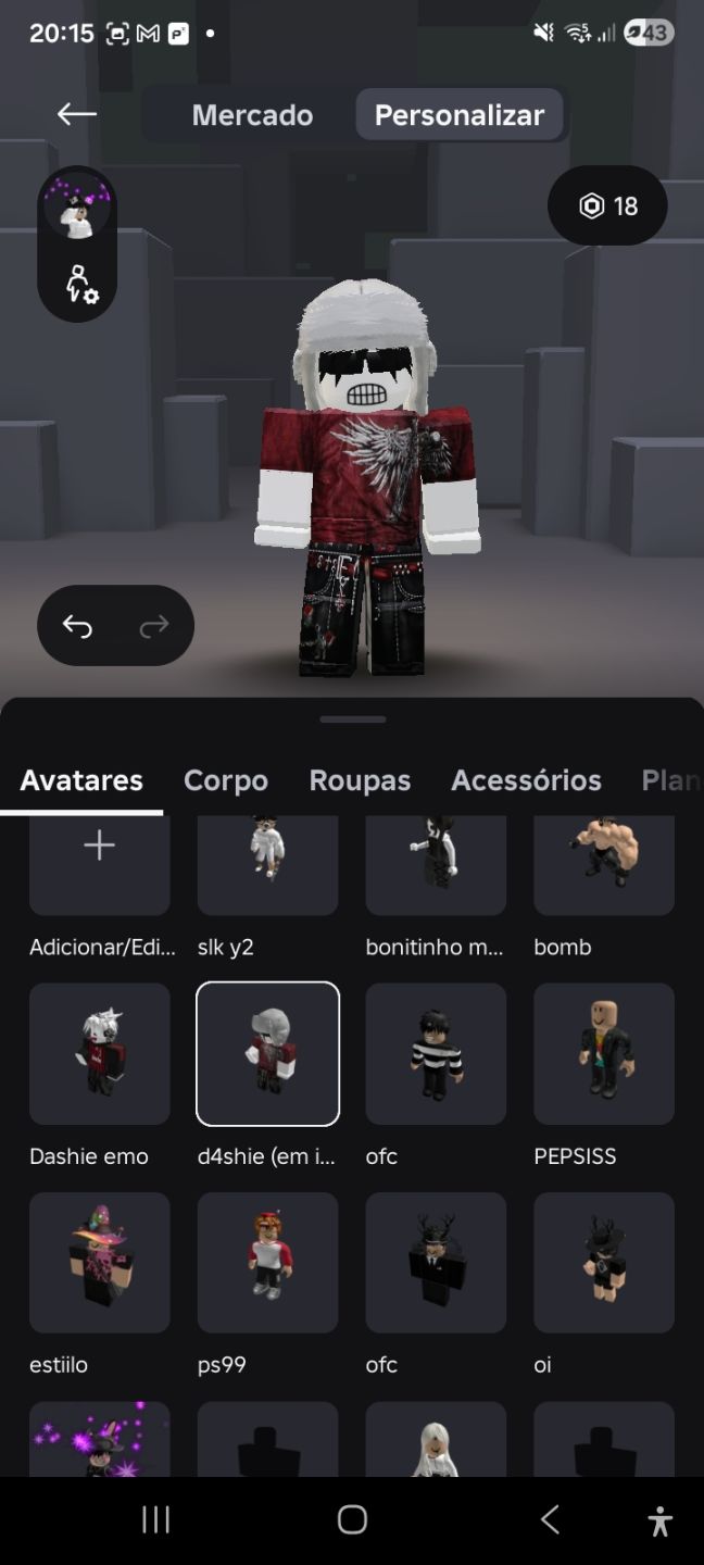 CONTA DE ROBLOX MASCULINA/FEMININA RICA +10K GASTOS