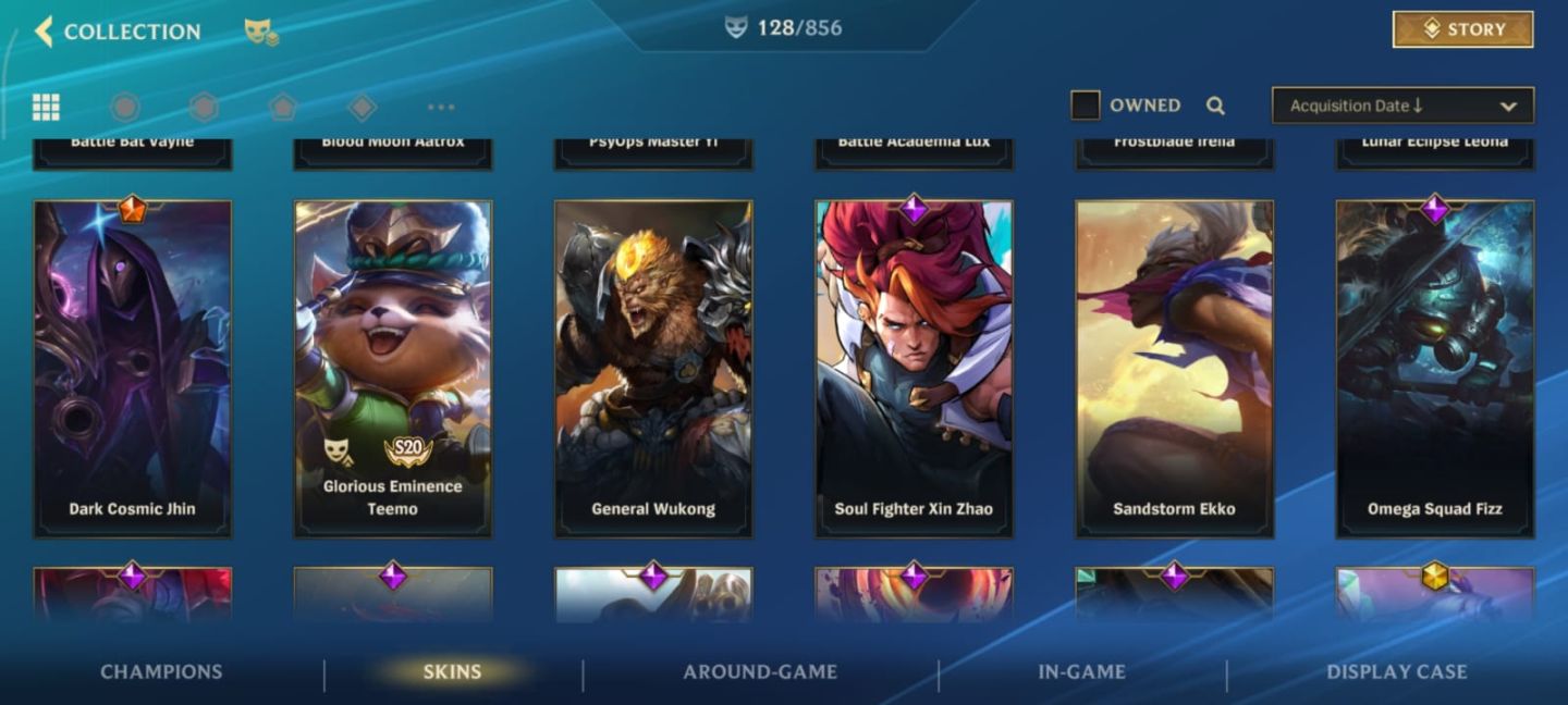 Conta Wild Rift 128 skin