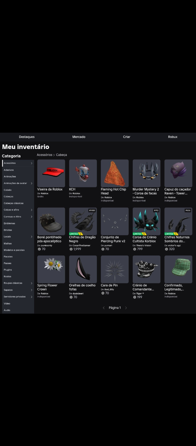 CONTA RARA ROBLOX (leia a descrição.)