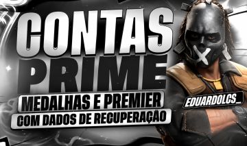 CS2 PRIME + PREMIER + MEDALHAS + LEVEL STEAM