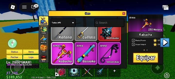CONTA DE BLOX FRUIT LEVEL MAX, COM TODOS OS ESTILOS DE LUTA E PORTAL PERM