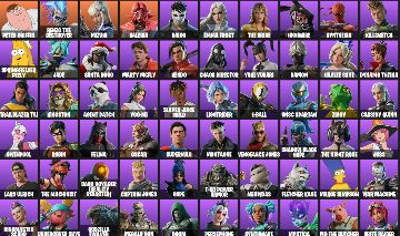 Conta Fortnite STACKED 98 Skins | PETER GRIFFIN BAYMAX SUPERMAN