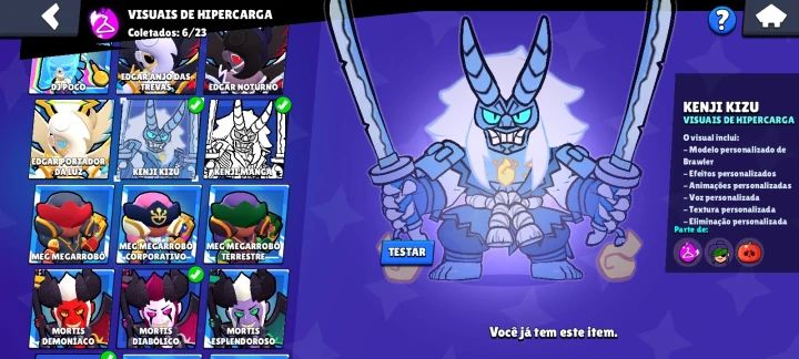 Conta de Brawl Stars com Mais de 100K Todos os Personagens e Muitos Prestígios