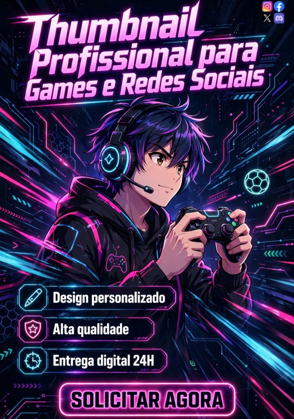 Thumbnail Profissional para YouTube