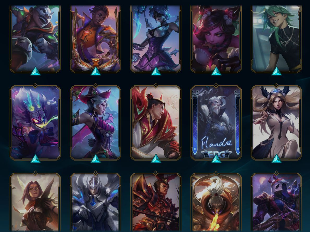 CONTA DE LOL 241+ SKINS LVL 250+ (SKINS EDG LIMITADAS COM CHROMA E ASSINATURA)