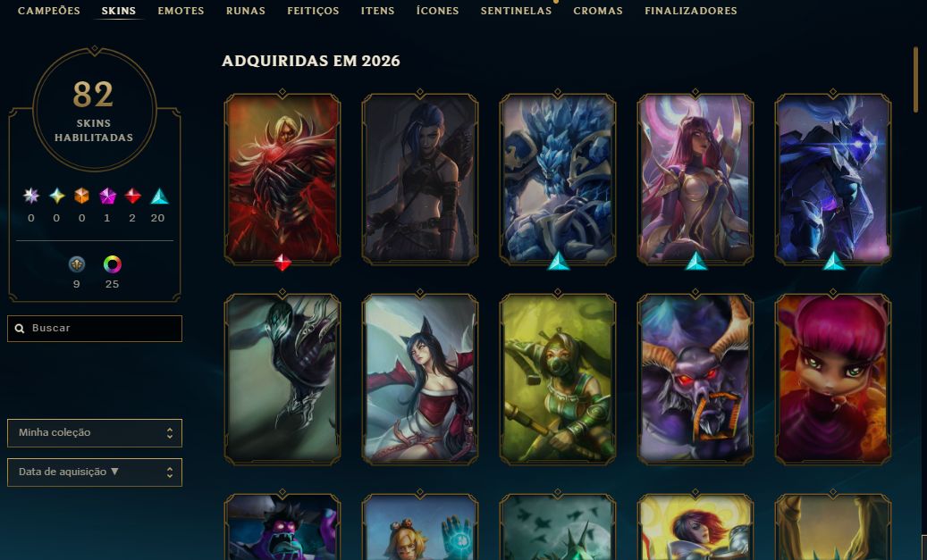 [Entrega Automática] Lol Platina, 82 Skins, 73K Ea, Todos Campeões, Lvl 187