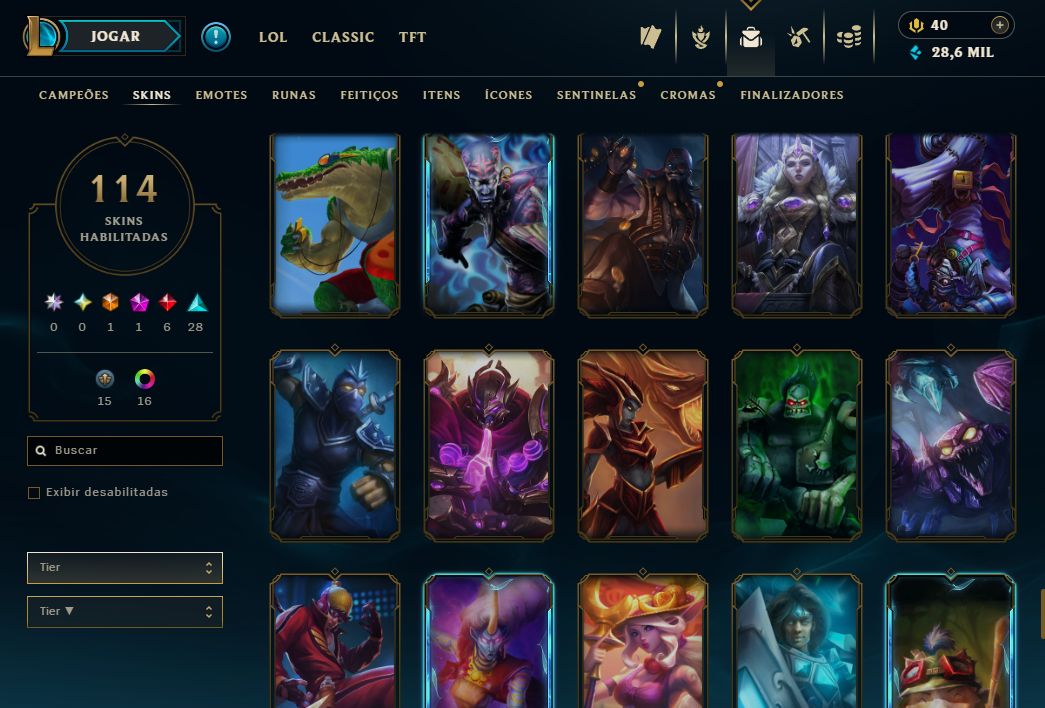 CONTA UNRANKED - 114 SKIN - FULL CHAMP + PREÇO BAIXISSIMO! - 100% SEGURA!