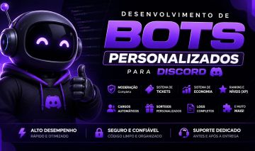 Criação de Bots Personalizados para Discord | Sistema Exclusivo