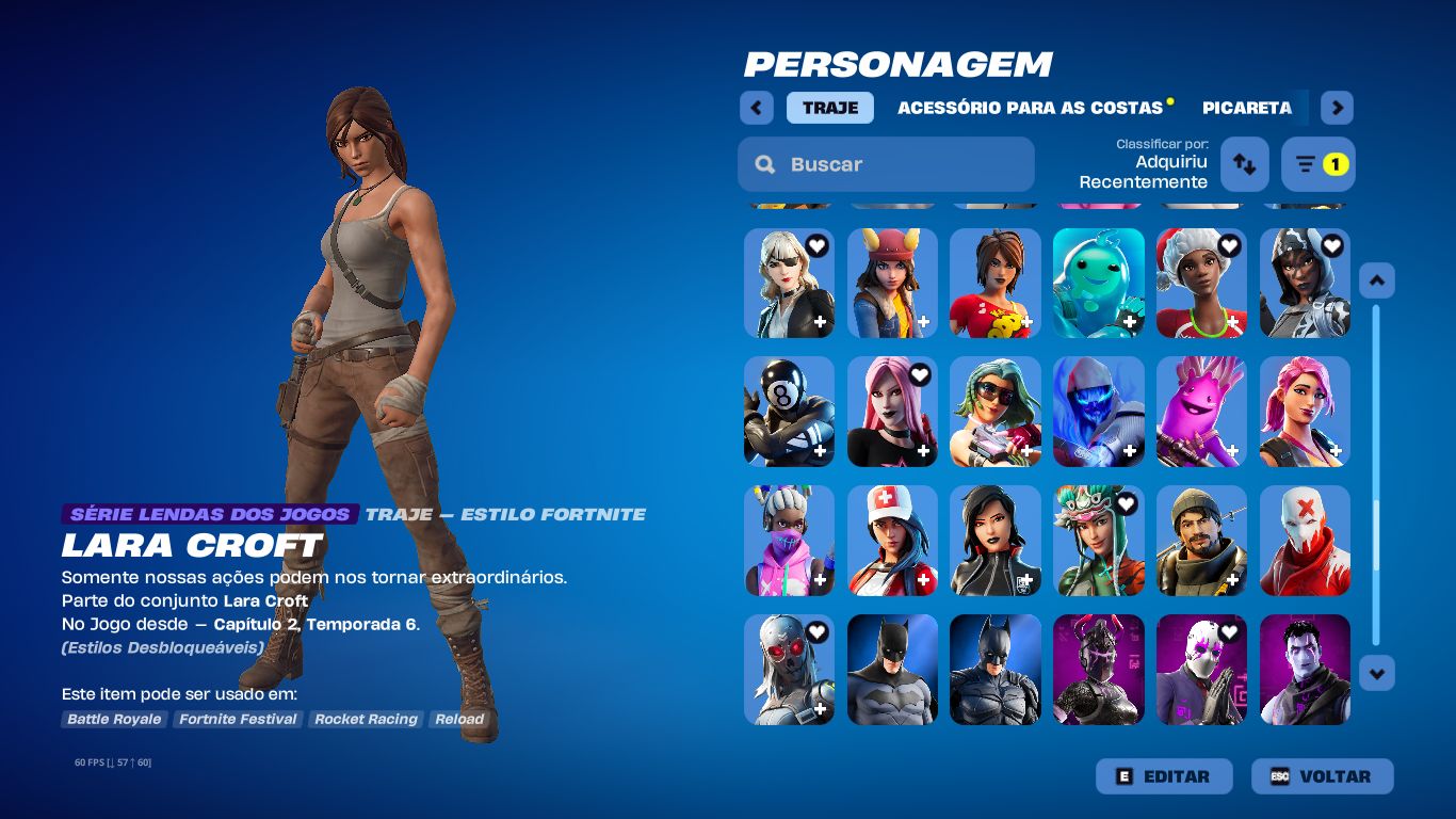 Conta FORTNITE a venda season 5, Skins antigas e Picaretas.