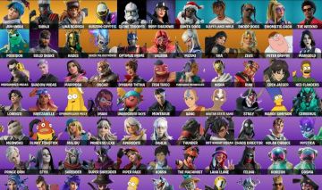 Conta Fortnite com muitas skins e items especiais.