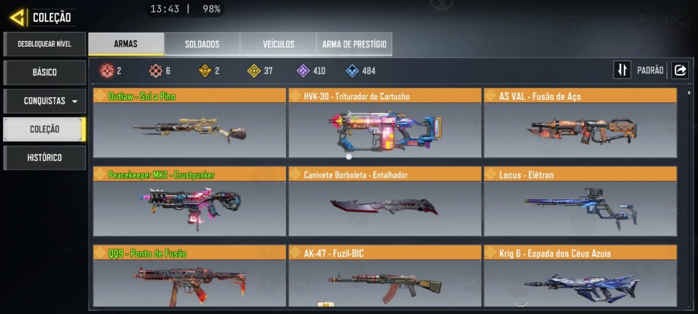 Conta de Call O1f Duty Mobile Premium