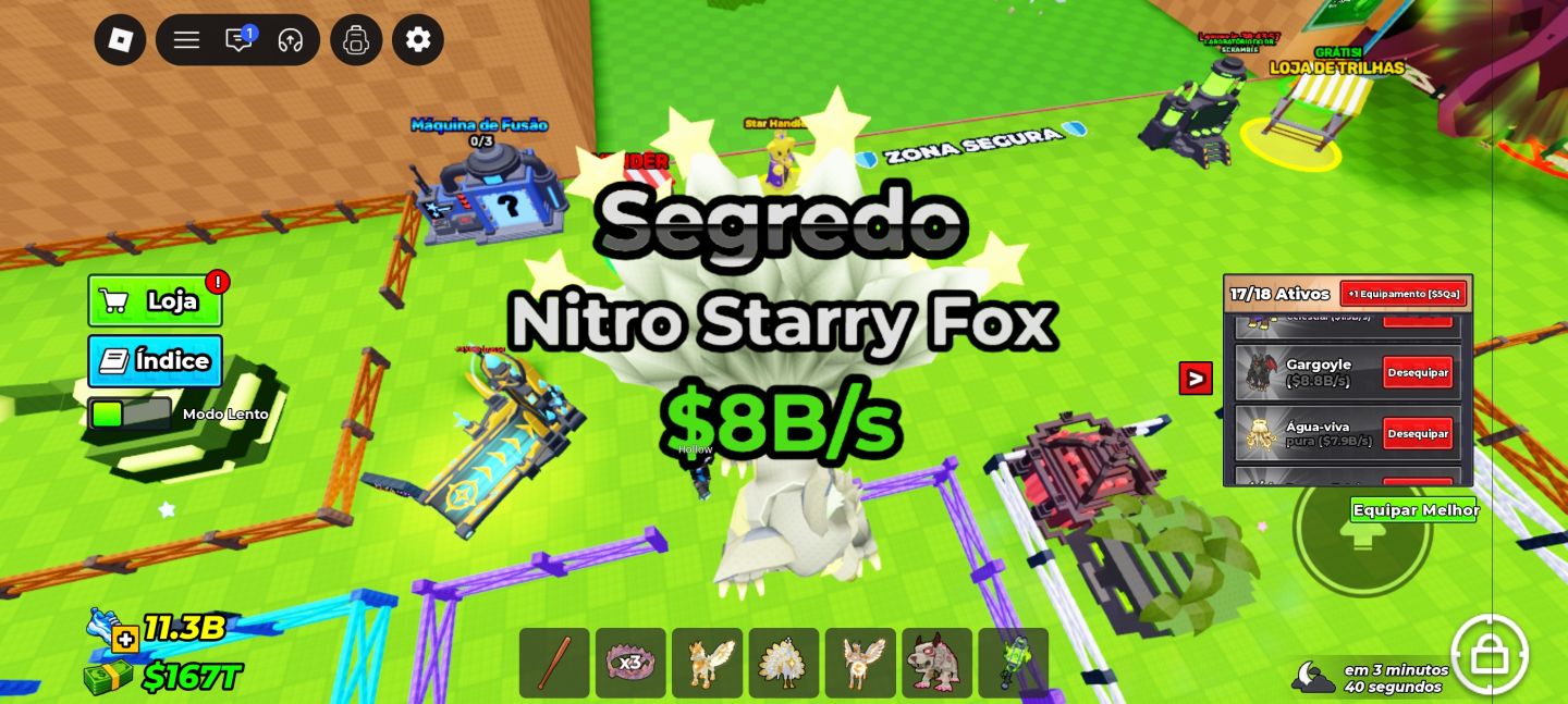 CONTA FORTE- STEAL A BRAINROT 165T+ / PETS SECRETOS E ETERNOS roube um ovo