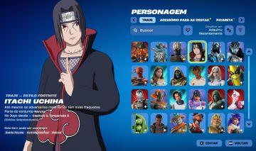 CONTA DE FORTNITE COM 42 SKINS | Itachi Uchiha | PROMOÇÃO!