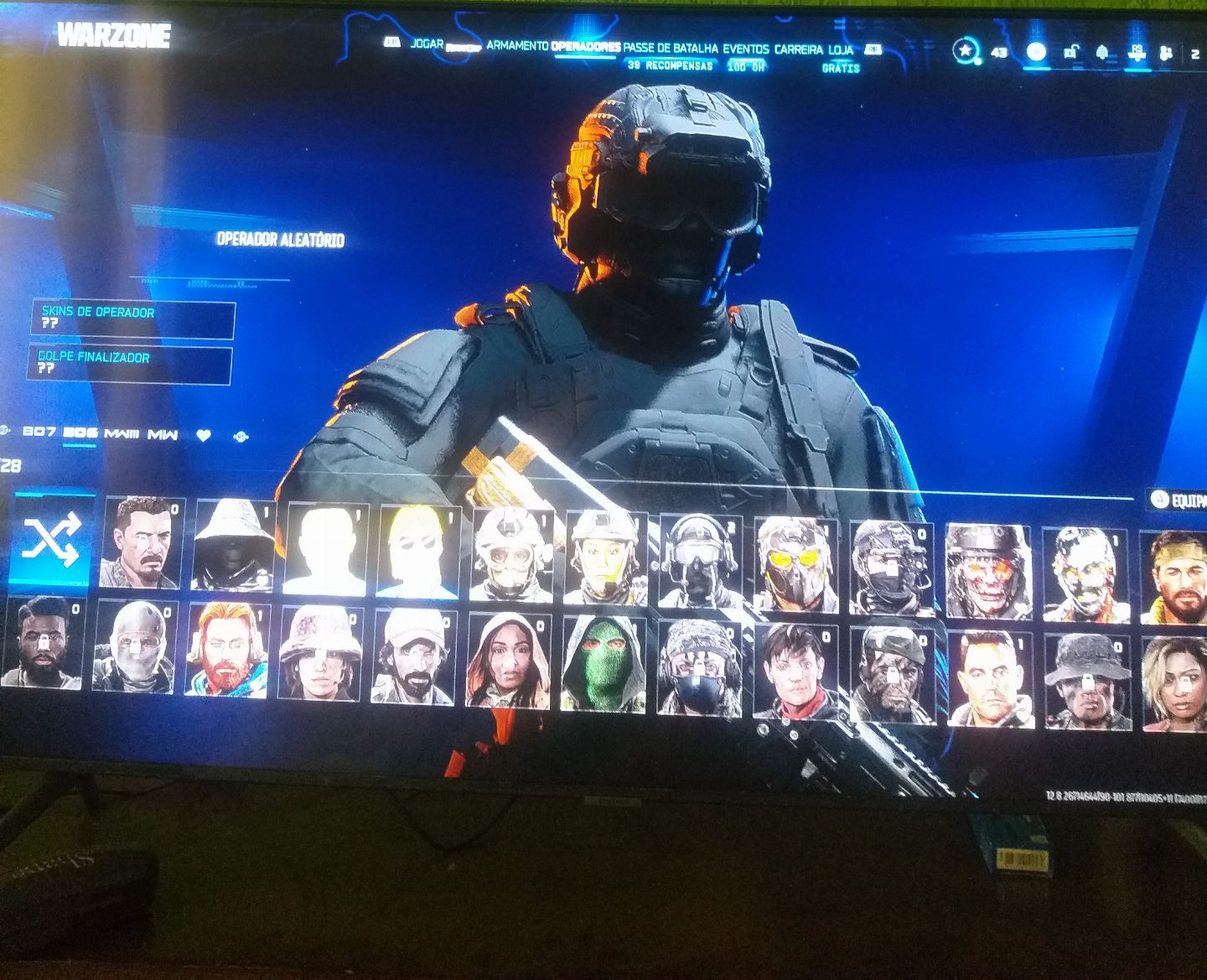 Conta Warzone Com pacotes raros