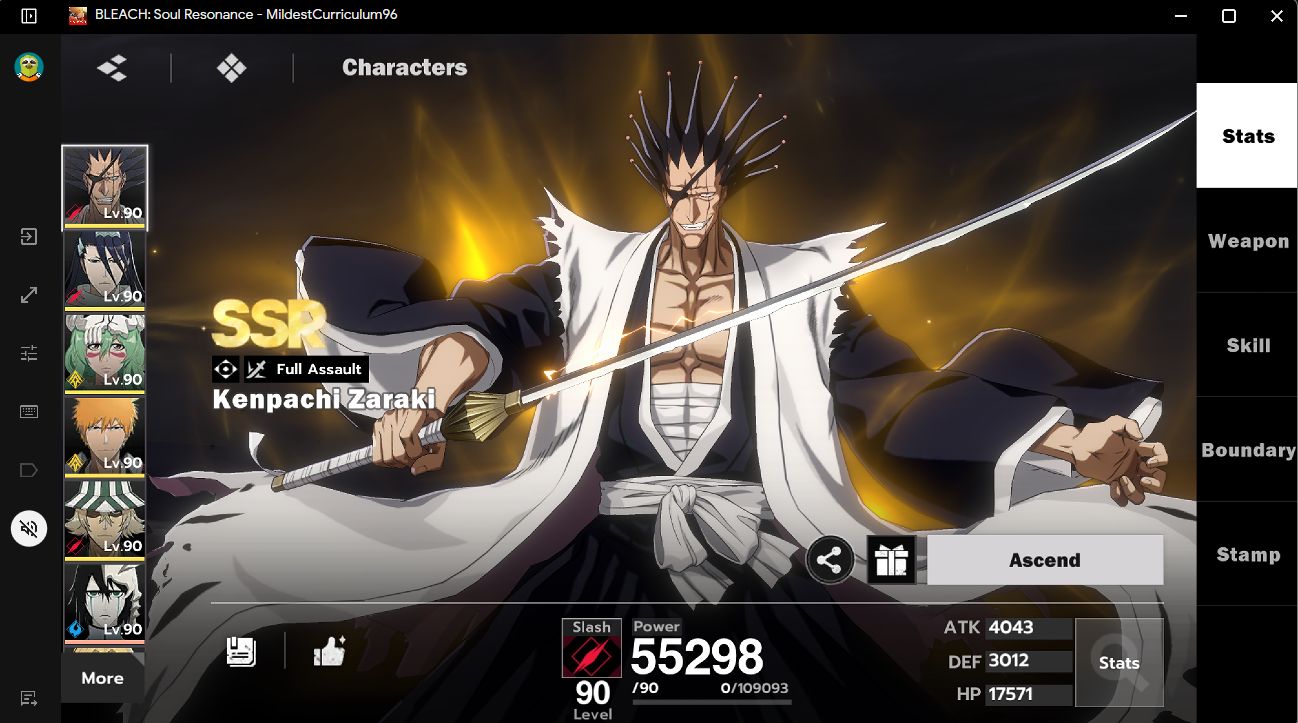 CONTA STARTER TOP | DUAL ZANGETSU + ULQUIORRA RESURRECCIÓN | 1.5K JADE + 6 TICKE