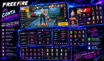 CONTA FF PARA COMEÇAR A JOGAR EM ESTILO/ CONTÉM CONJUNTOS E SKINS BONITAS