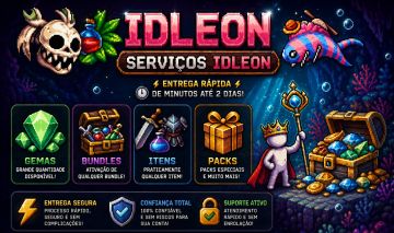 Serviço Legends of Idleon | Gemas, Bundles, Packs Especiais e Muito Mais!