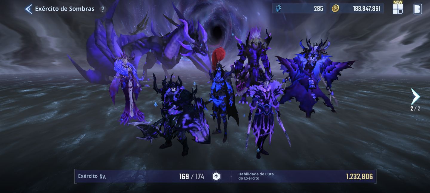 Solo leveling Arise nv140 +190k núcleos + comp de trevas, vento e fogo c5