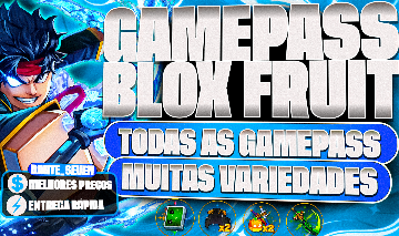 [MAIS BARATO!]BLOX FRUITS GAMEPASSES SUPER BARATA