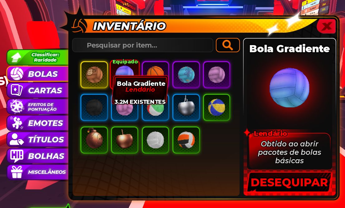 A melhor conta de lendas do volei pra iniciante da ggmax
