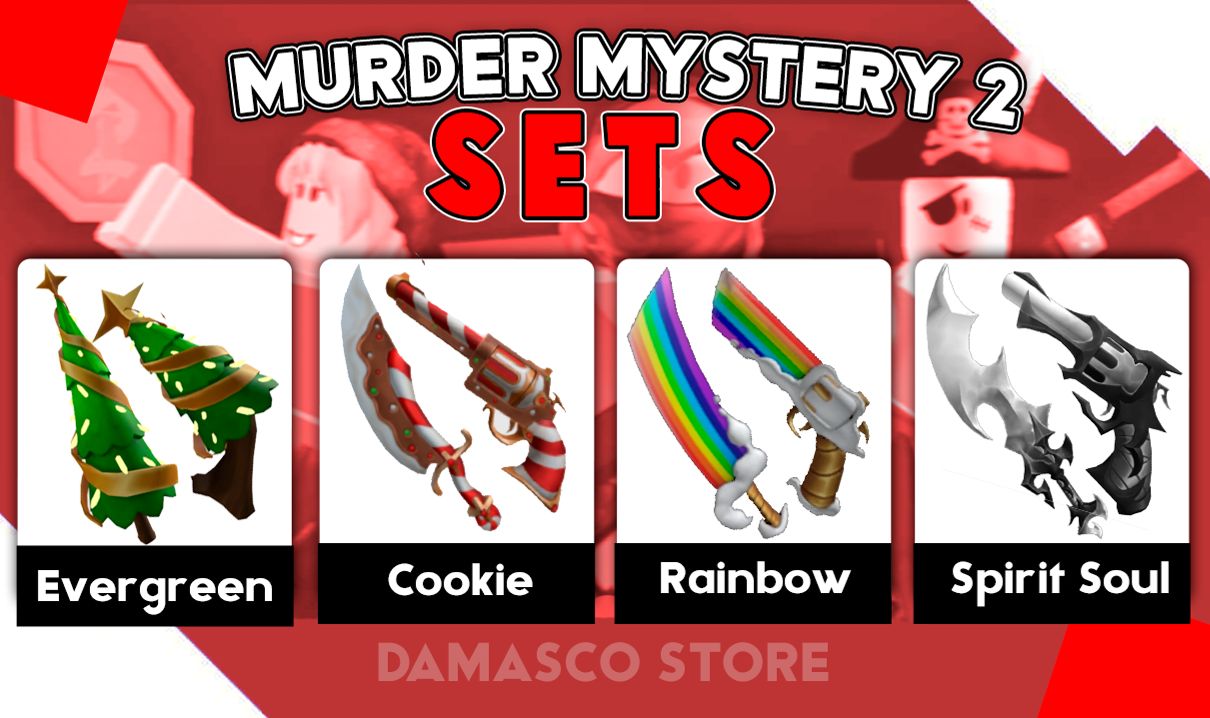 | PROMOÇÃO | HIGH TIER, SETS & GODLYS - MURDER MYSTERY 2 (MM2) SETS NOVOS!