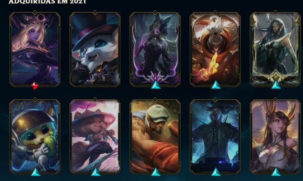 Conta League of Legends Nível 348 | 120 Skins | Ouro 4 | Ótimo Custo-Benefício