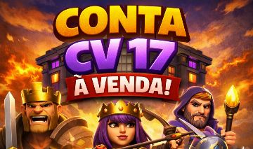 CONTA CLASH OF CLANS CV 17 COM MAIS DE 3 ANOS