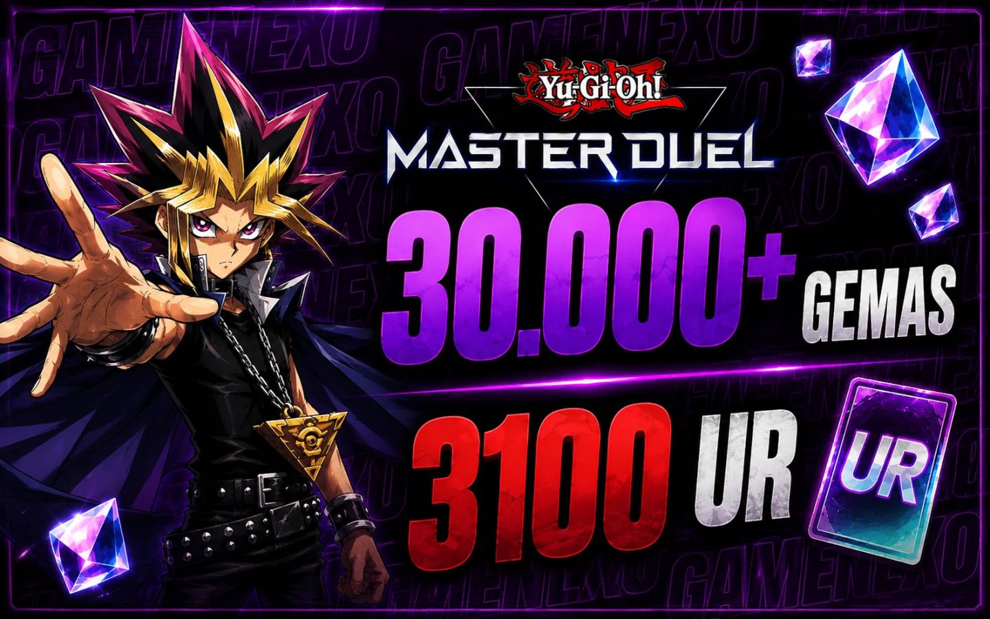 Contas Yu-Gi-Oh! Master Duel | 30.000 38.000 GEMAS 100 3.200