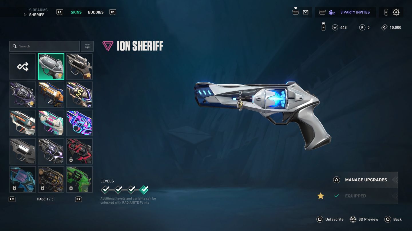 Conta radiante cheia de skins para ir embora logo