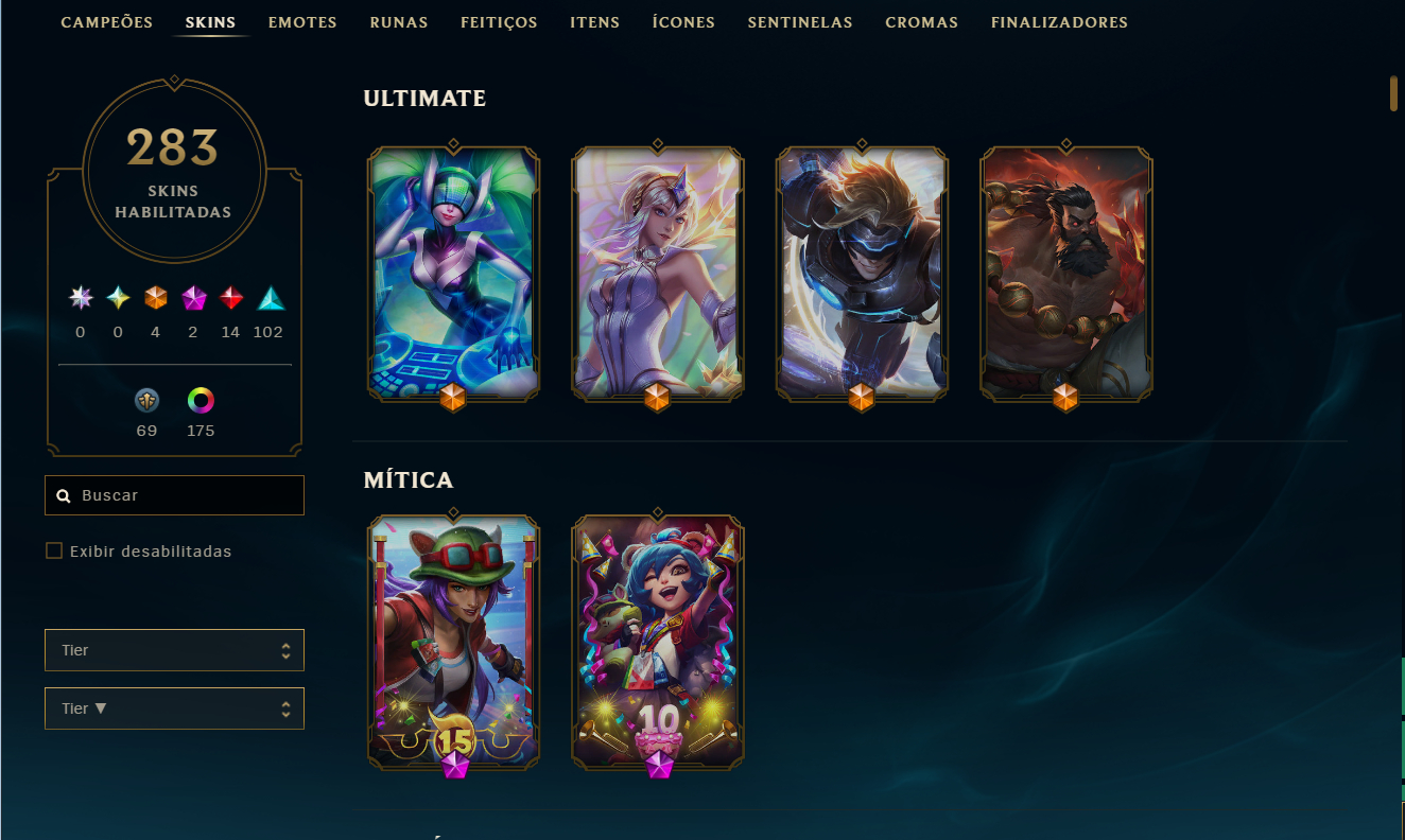 CONTA LOL RARA 2013 | DIAMANTE ALL SEASONS | 283 SKINS | +VALORANT | NEVER BAN