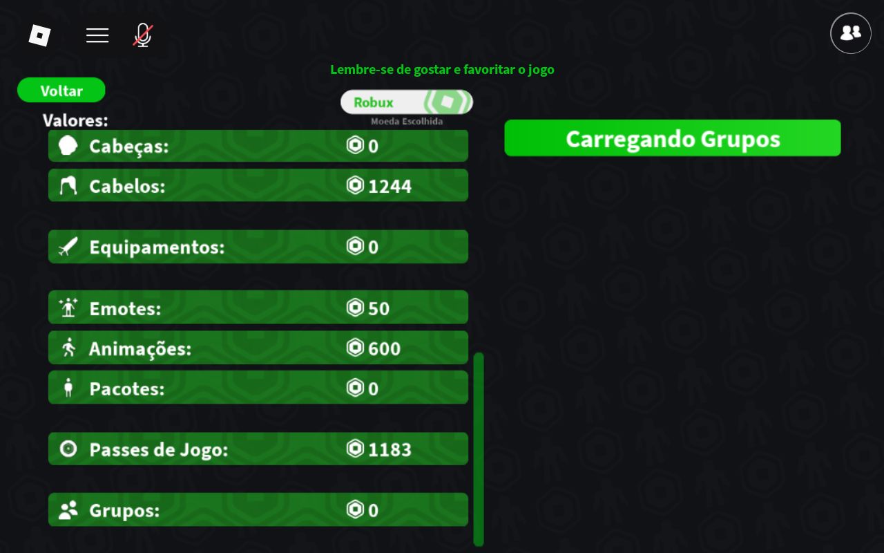 Conta femina Roblox+passes+conta antiga