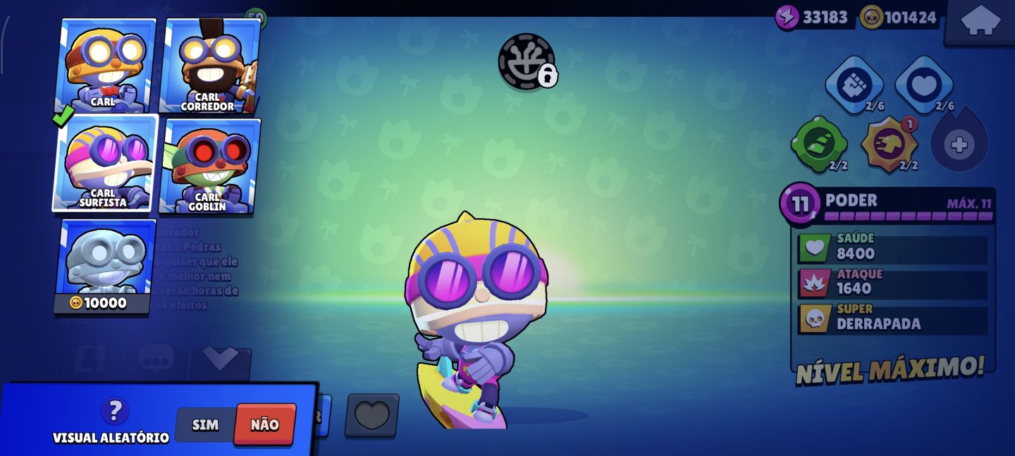 Conta profissional de brawl stars 66K de Troféus