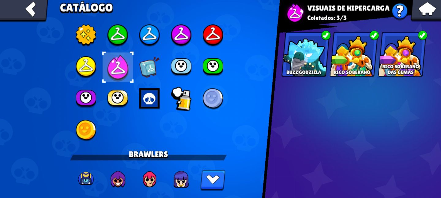 CONTA DE BRAWL STARS RARA FULL ACESSO + CONTA DE CLASH UPADA 10K TROFEÚS