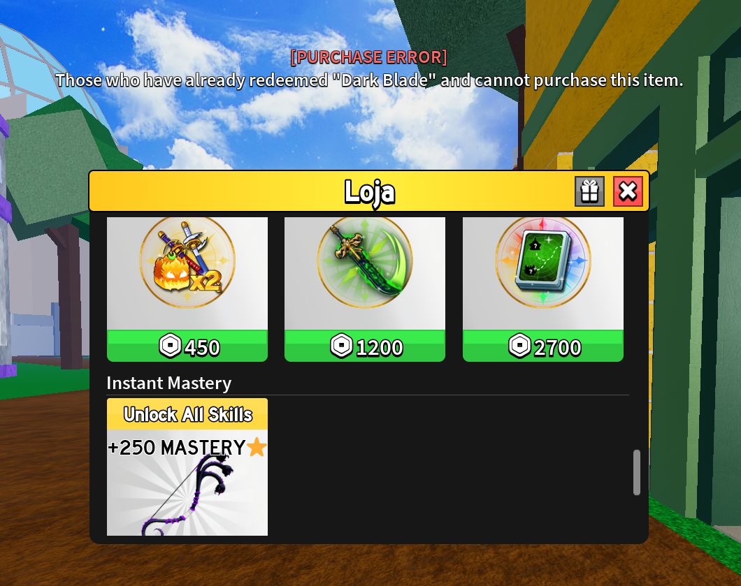 CONTA DE BLOX FRUITS COM TODAS AS GAMEPASS E FRUTAS PERMS E PET SIMULATOR 99