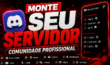 FAÇO CRIO SEU SERVIDOR NO DISCORD PROFISSIONAL