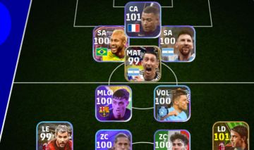 CONTA EFOOTBALL RARA COM NEYMAR + MESSI + DI MARÍA + CASILLAS + MBAPPÉ