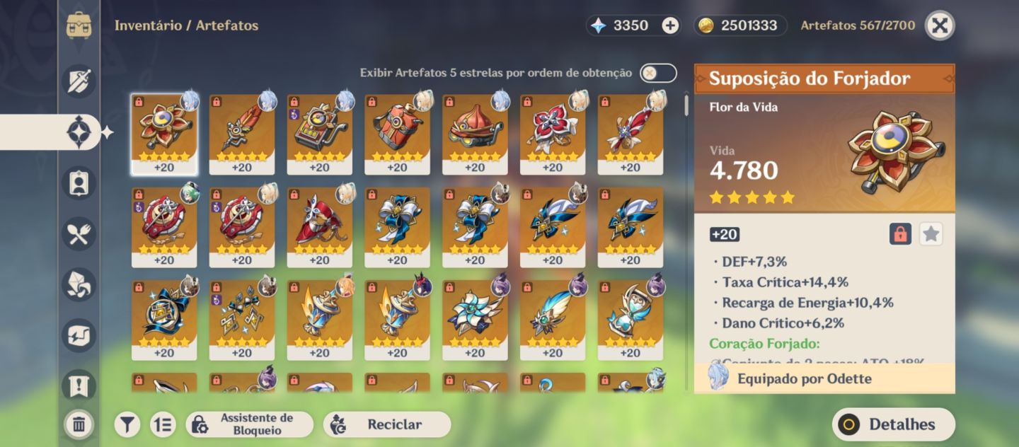 Mavuika C3+Biss, conta end game, 38 T5+aloy