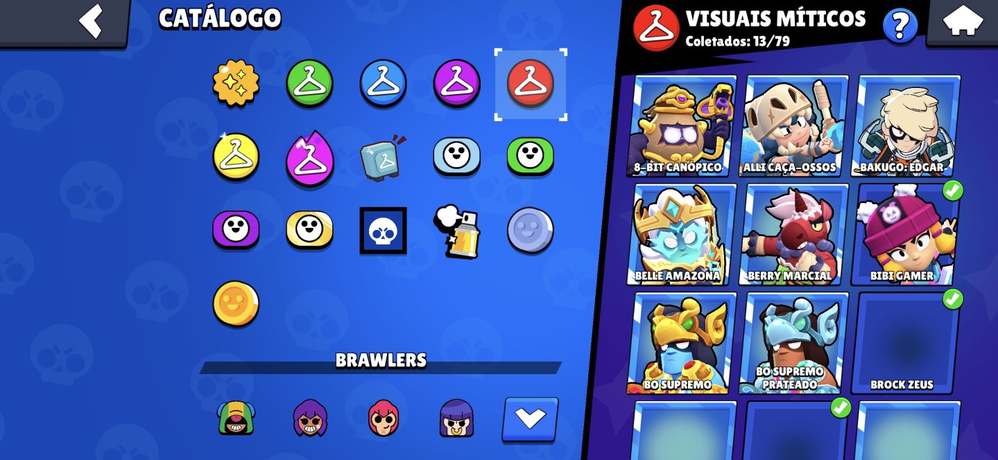 Conta de Brawl stars completa com 99 brawlers e muitas skins