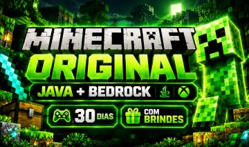 MINECRAFT ORIGINAL JAVA & BEDROCK 30 DIAS + BRINDES