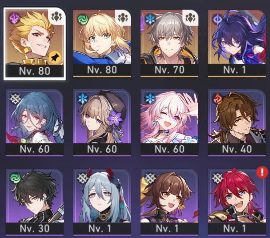 Gilgamesh E6S1 + Saber E0S1 - Honkai Star rail
