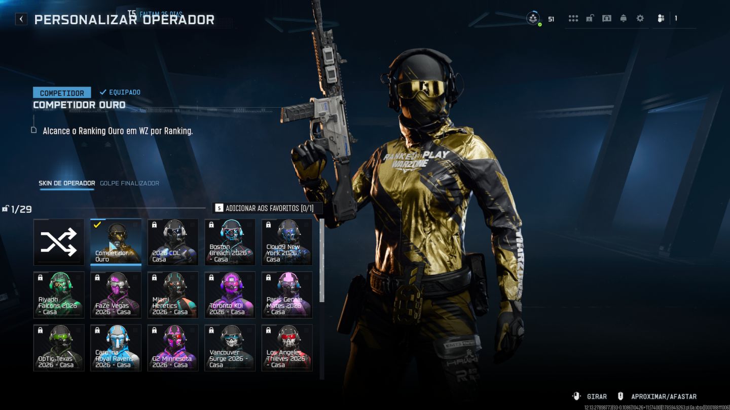 CONTA WARZONE / RANKED PLATINA / FULL ACESSO