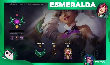 [SMURF MÍTICA] CONTA ESMERALDA 1 - MESTRE 2025 - MAIN QIYANA COM VARIAS SKINS!