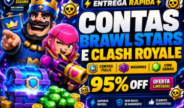 Conta clash Royale + Brawl Star Bem Upada