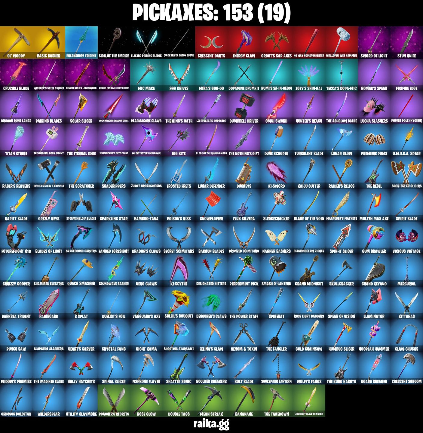 134 skins | OG STW 6400 VBUCKS Livres para uso