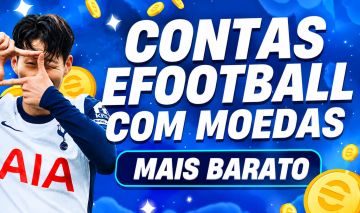 [ANDROID/IOS] CONTAS EFOOTBALL 1000-13000 COINS + 140-150 JOGADORES - BRINDE