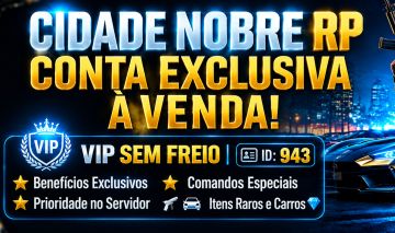 Conta do fivem M com VIP e ID personalizado cidade Nobre Disponível até o wipe